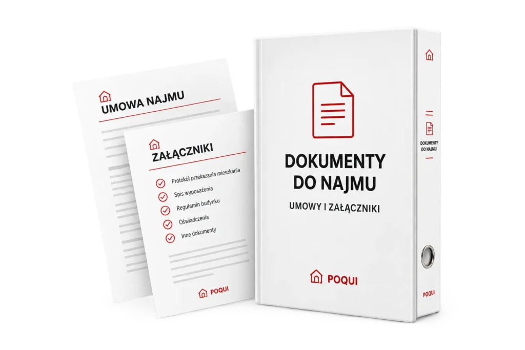 Komplet dokumentów najmu: umowa i załączniki