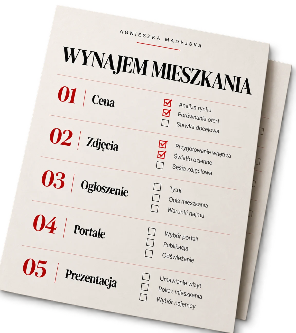Checklista procesu: Jak skutecznie wynająć mieszkanie